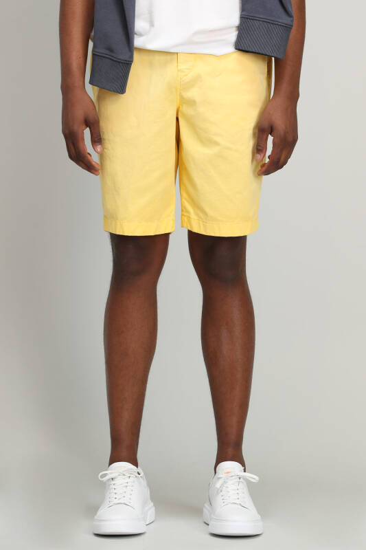 Zegler Sports Mens Chino Shorts Slım Fıt Yellow - 2