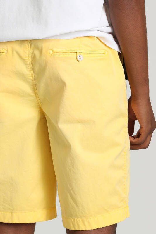 Zegler Sports Mens Chino Shorts Slım Fıt Yellow - 5