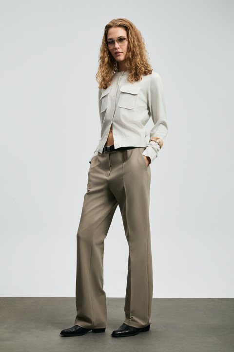Zendaya Women's Cardigan Stone - LUFIAN (1)