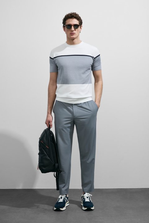 Enzo Men's Modal Blend Sweater Off White - Lufian
