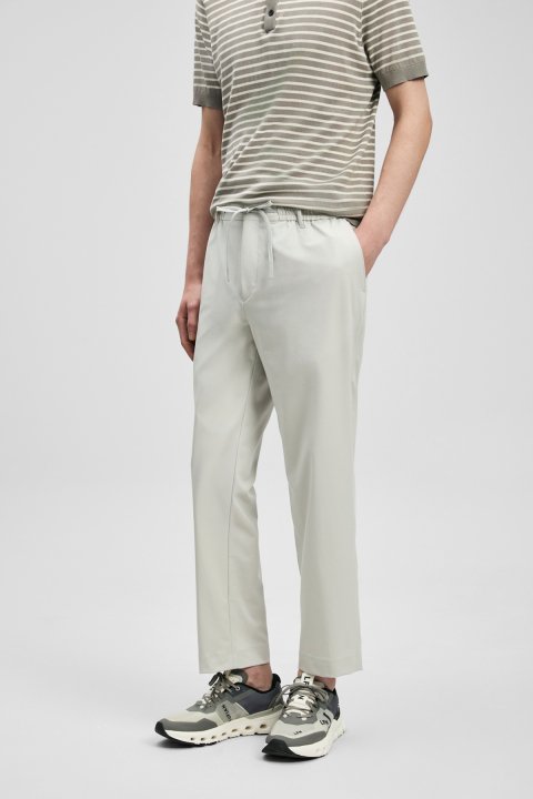 Eron Smart Erkek Chino Pantolon Slim Fit Taş - LUFIAN
