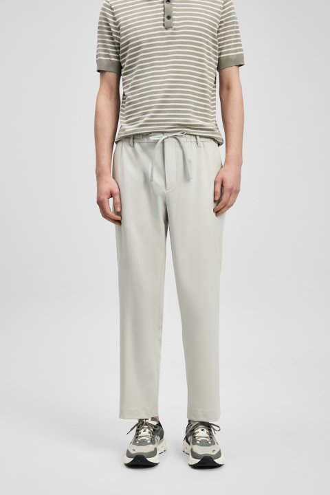 Eron Smart Men's Chino Pants Slim Fit Stone - Lufian (1)