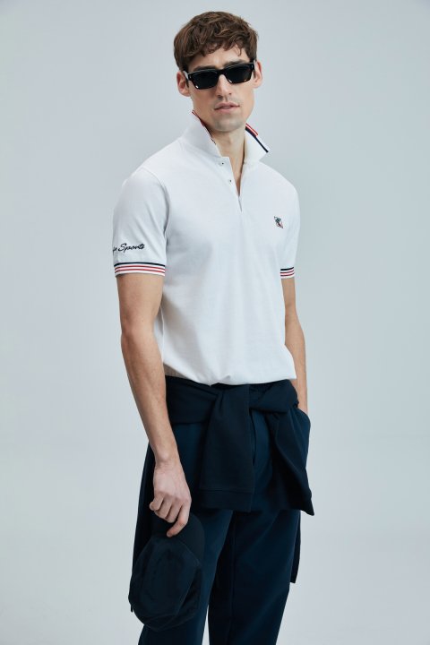 Eros Smart Erkek Polo Tişört Beyaz - Lufian (1)