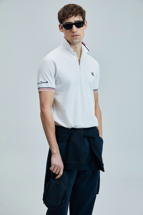 Eros Smart Erkek Polo Tişört Beyaz - Lufian (1)