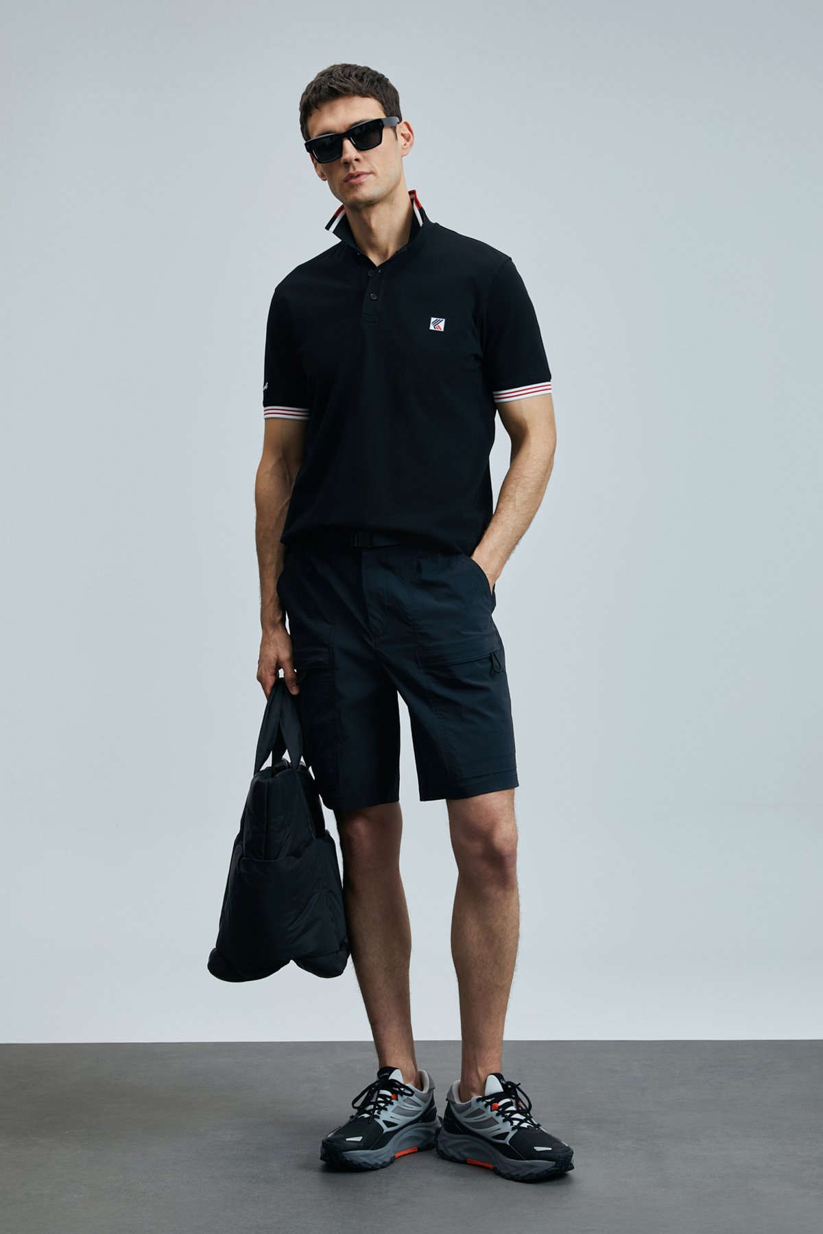 Eros Smart Erkek Polo Tişört Siyah - Lufian