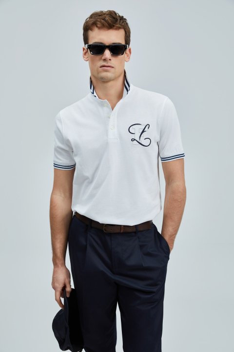 Everes Smart Erkek Polo Tişört Beyaz - Lufian (1)