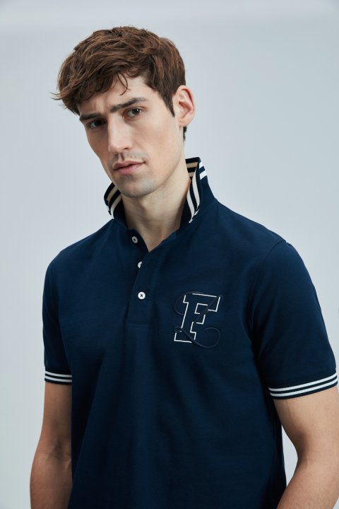 Everes Smart Erkek Polo Tişört Lacivert - LUFIAN