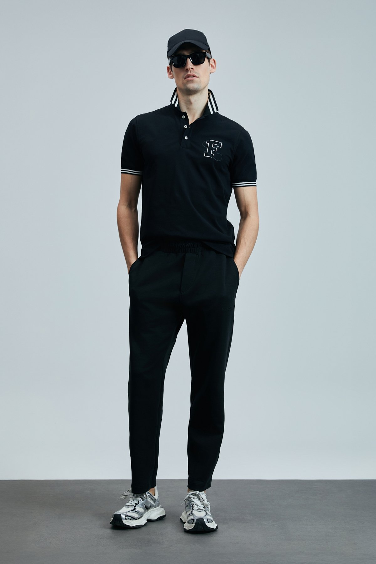 Everes Smart Erkek Polo Tişört Siyah - Lufian