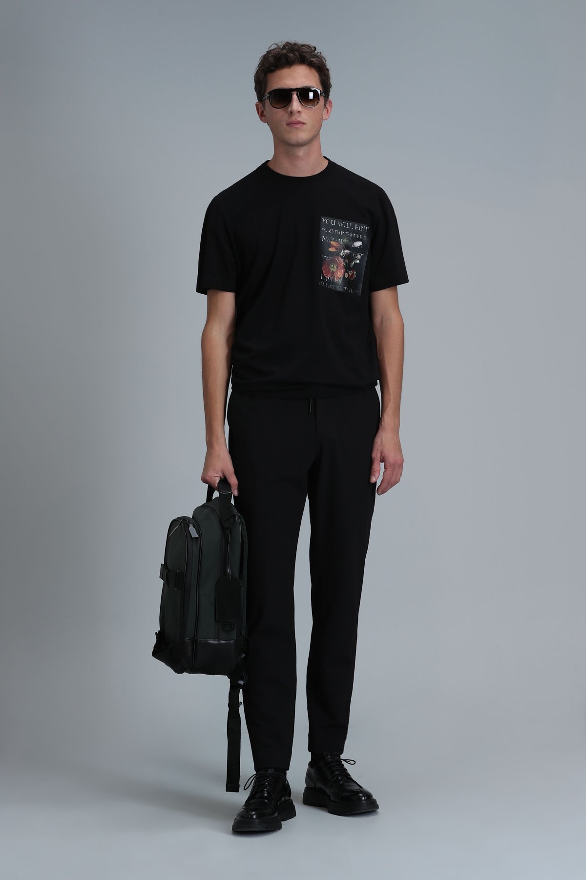 Exotıc Modern Grafik T- Shirt Siyah - Lufian (1)