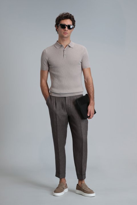 Eze Erkek Kazak Bej - Lufian (1)