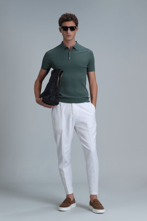 Eze Erkek Kazak Duman Yeşili - Lufian (1)