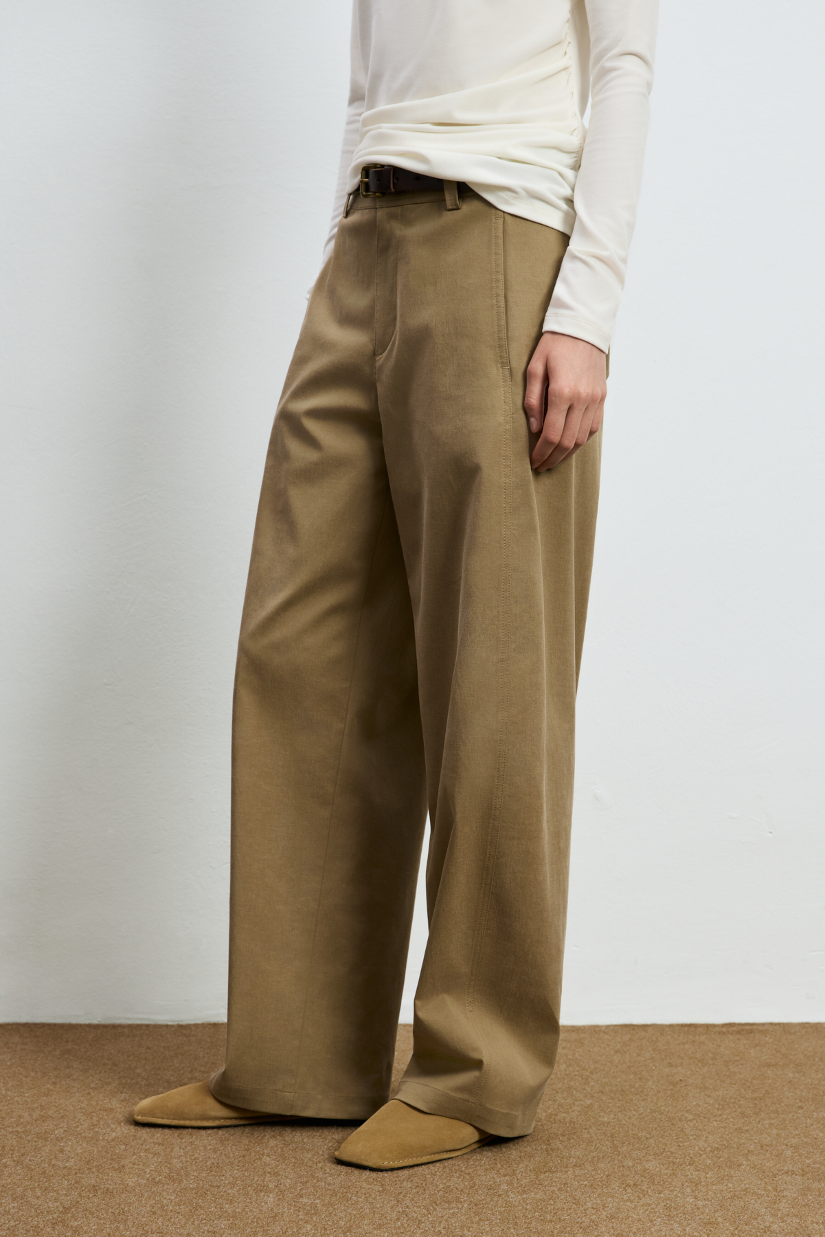 Fade Damenhosen Kamelhaare - LUFIAN
