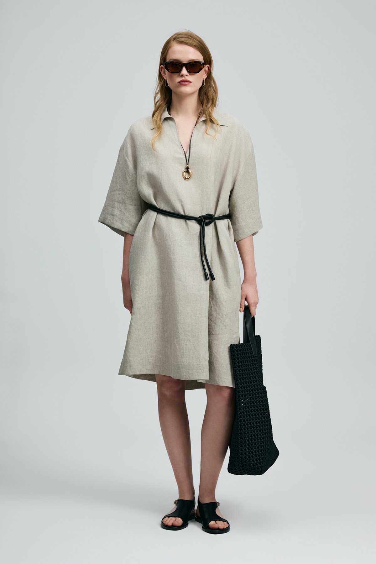 Faıry Women's Dress Beige - LUFIAN