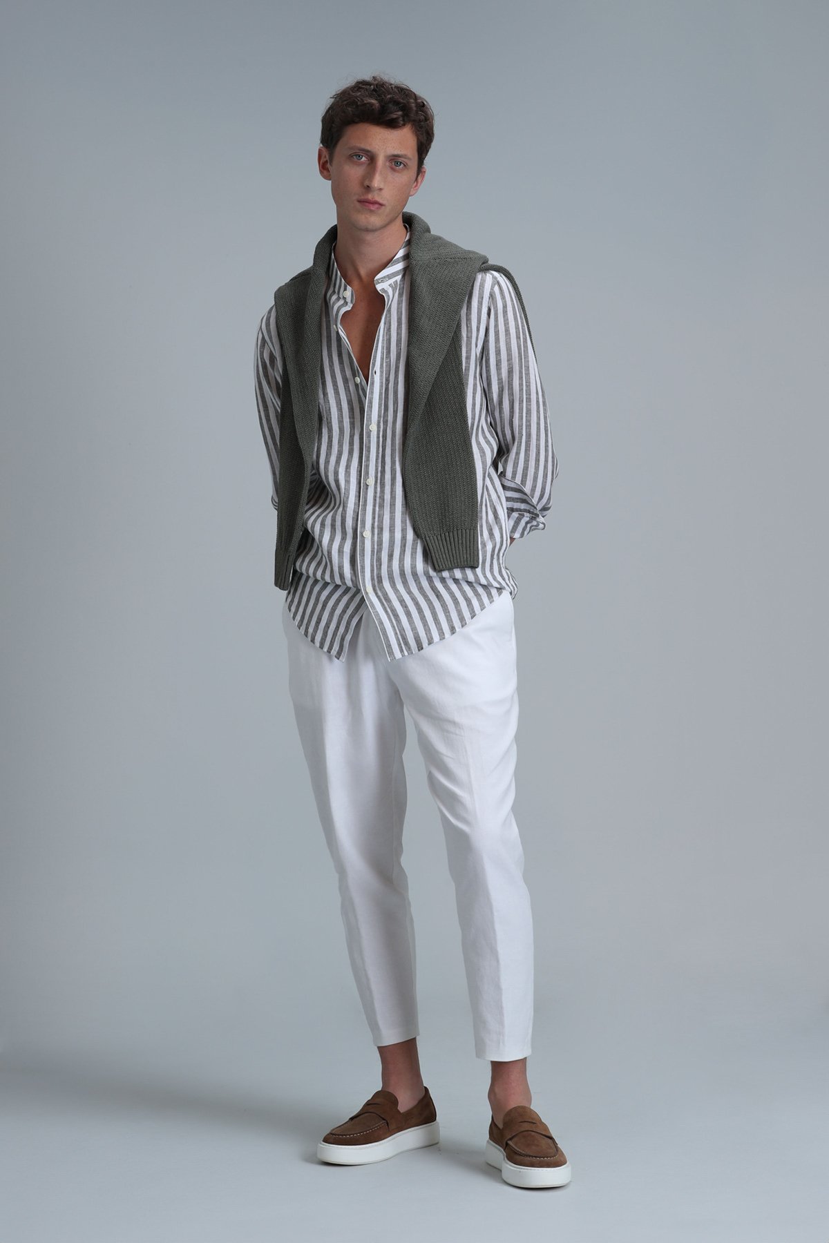 Fast Erkek Basic Gömlek Comfort Fit Yeşil - Lufian (1)