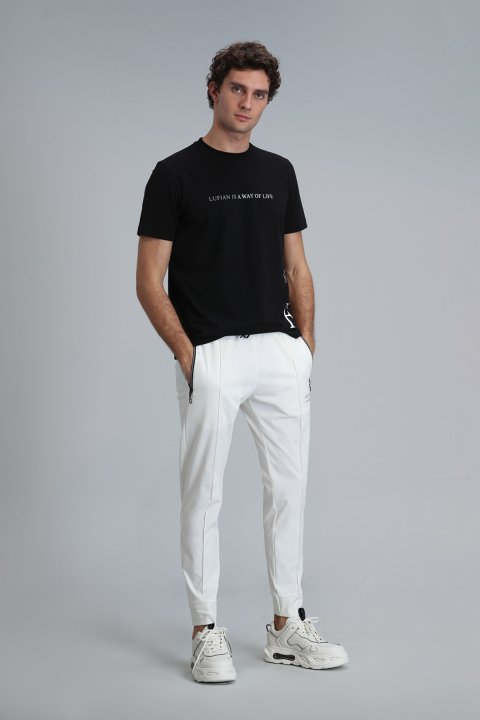 Fast Erkek Eşofman Altı Kırık Beyaz - Lufian