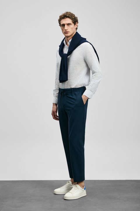 Federico Erkek Basic Gömlek Regular Fit Beyaz - Lufian (1)