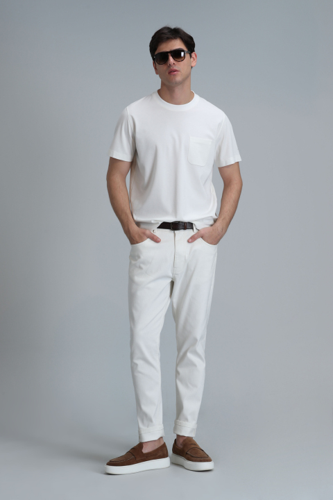 Felıx Modern Grafik T- Shirt Kırık Beyaz - Lufian (1)