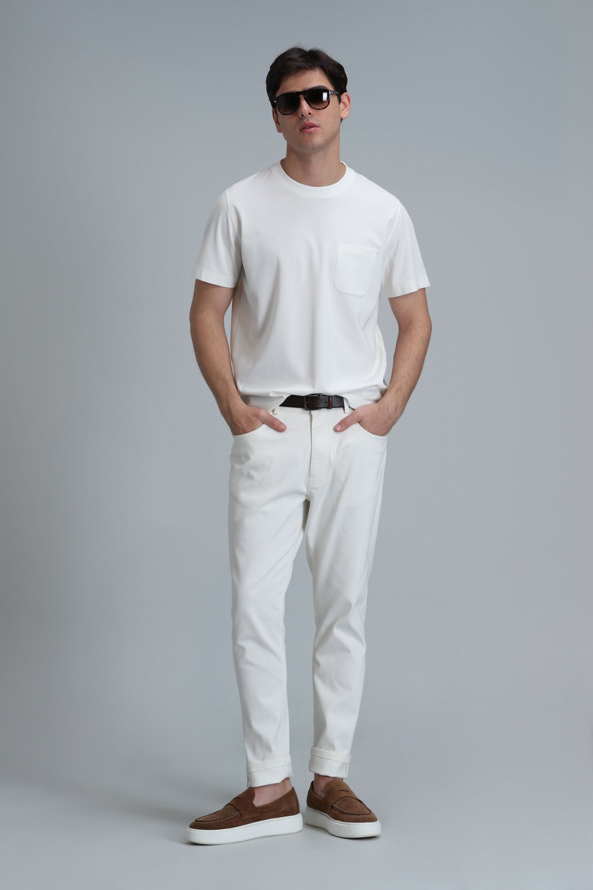 Felıx Modern Grafik T- Shirt Kırık Beyaz - Lufian (1)