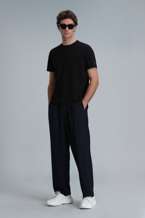 Felıx Modern Grafik T- Shirt Siyah - Lufian (1)