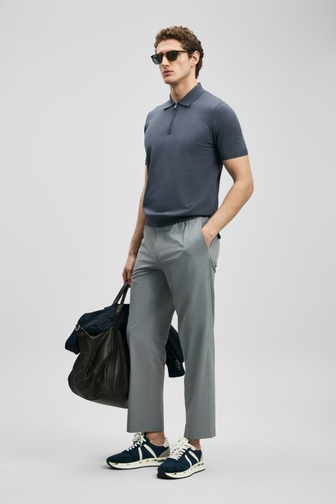 Fenrıc Smart Erkek Chino Pantolon Slim Fit Gri - Lufian (1)