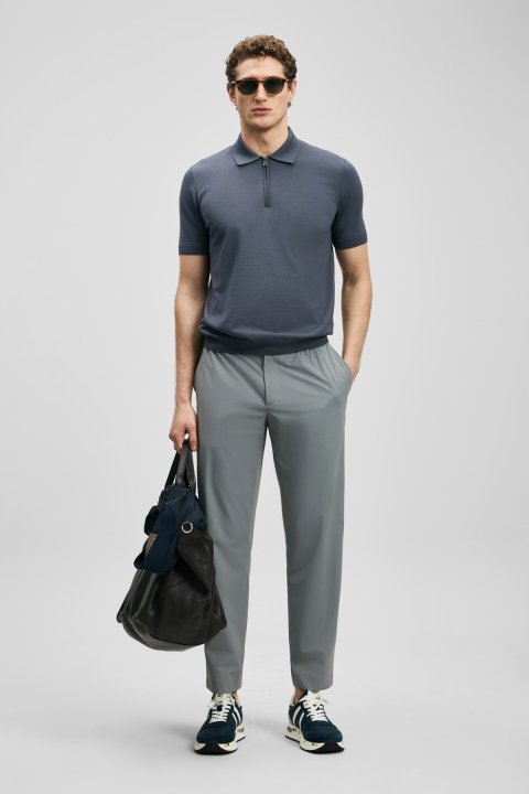 Fenrıc Smart Erkek Chino Pantolon Slim Fit Gri - LUFIAN