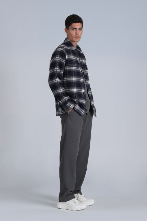 Fera Erkek Basic Gömlek Slim Fit Lacivert - Lufian