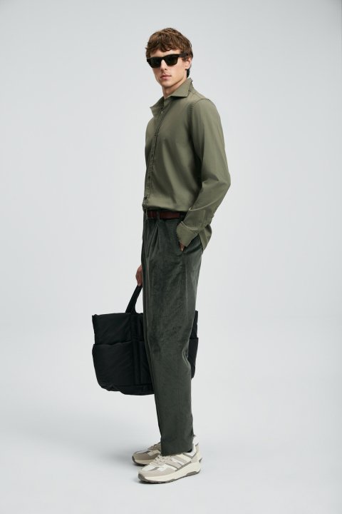 Danıel Men Basic Shirt Regular Fıt Lıght Green - Lufian (1)