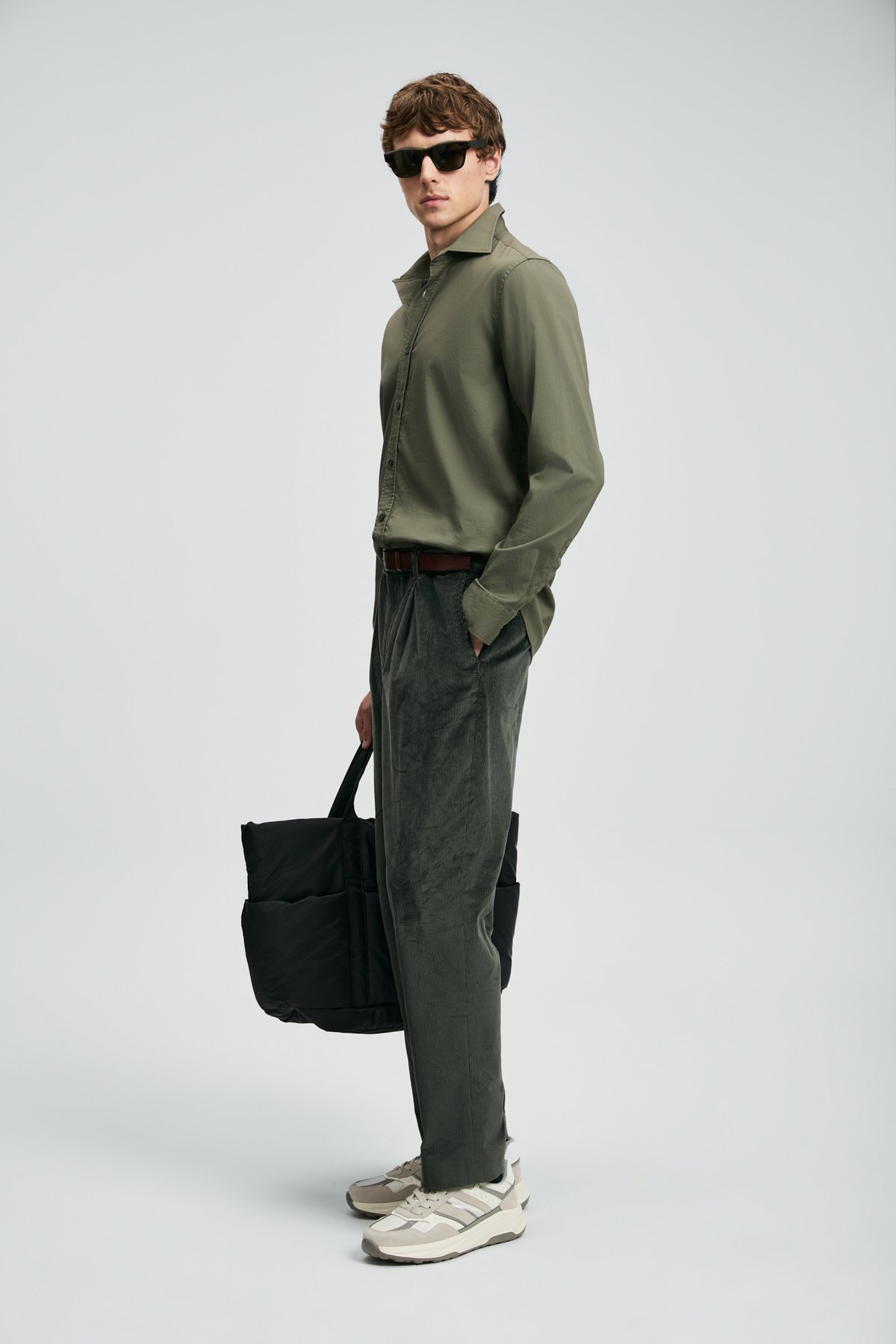 Ferla Erkek Basic Gömlek Regular Fit Açık Yeşil - Lufian (1)