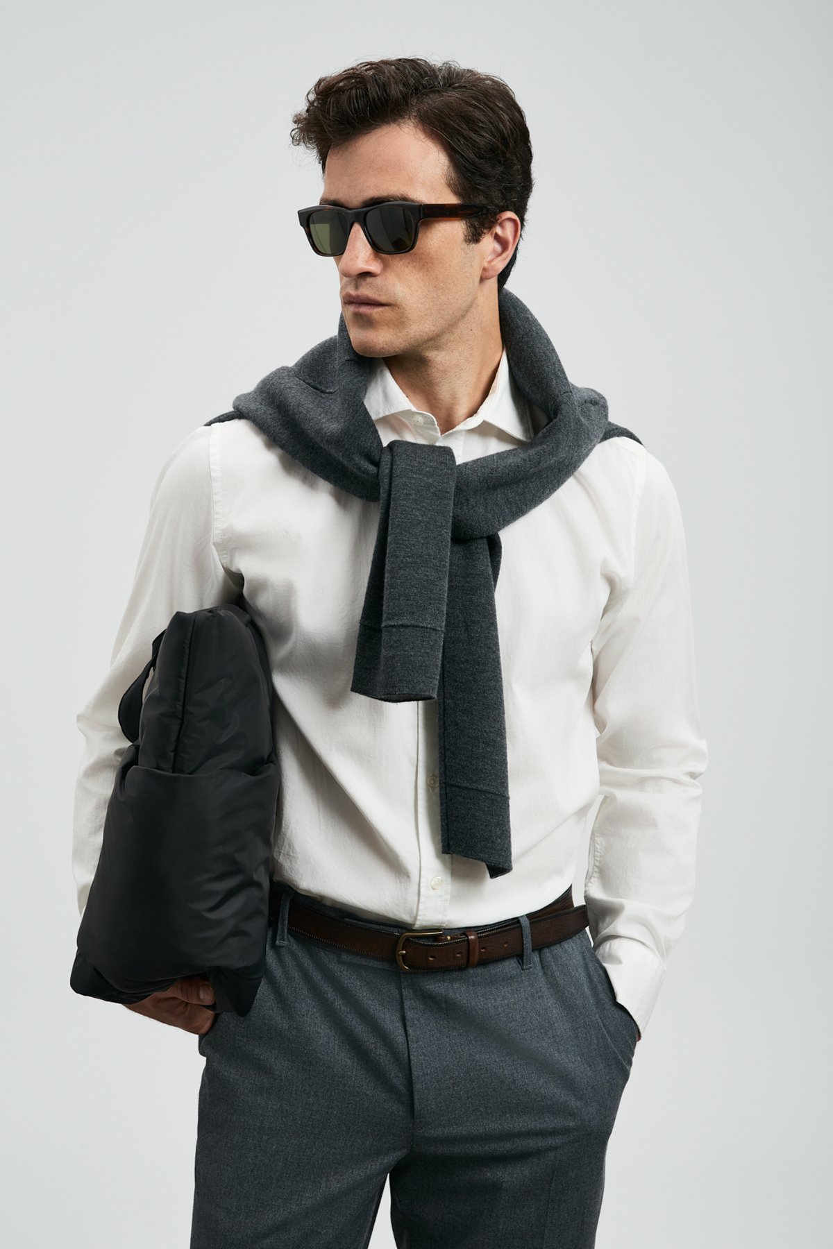 Ferla Erkek Basic Gömlek Regular Fit Beyaz - Lufian