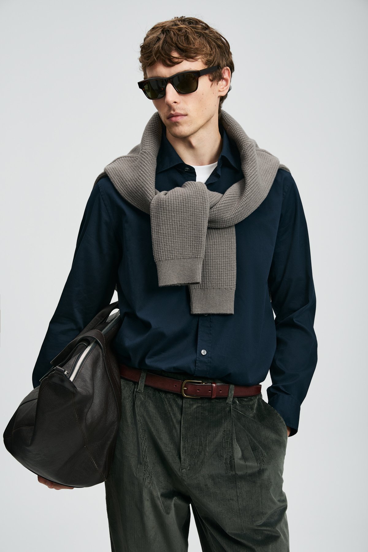 Ferla Erkek Basic Gömlek Regular Fit Lacivert - Lufian