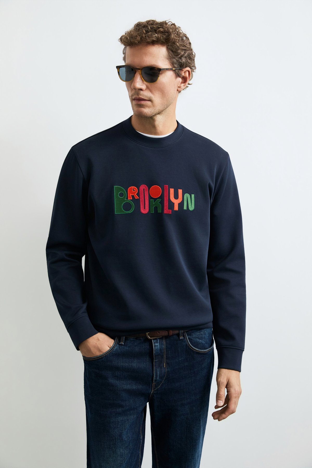 Fınn Erkek Sweatshirt Lacivert - Lufian (1)