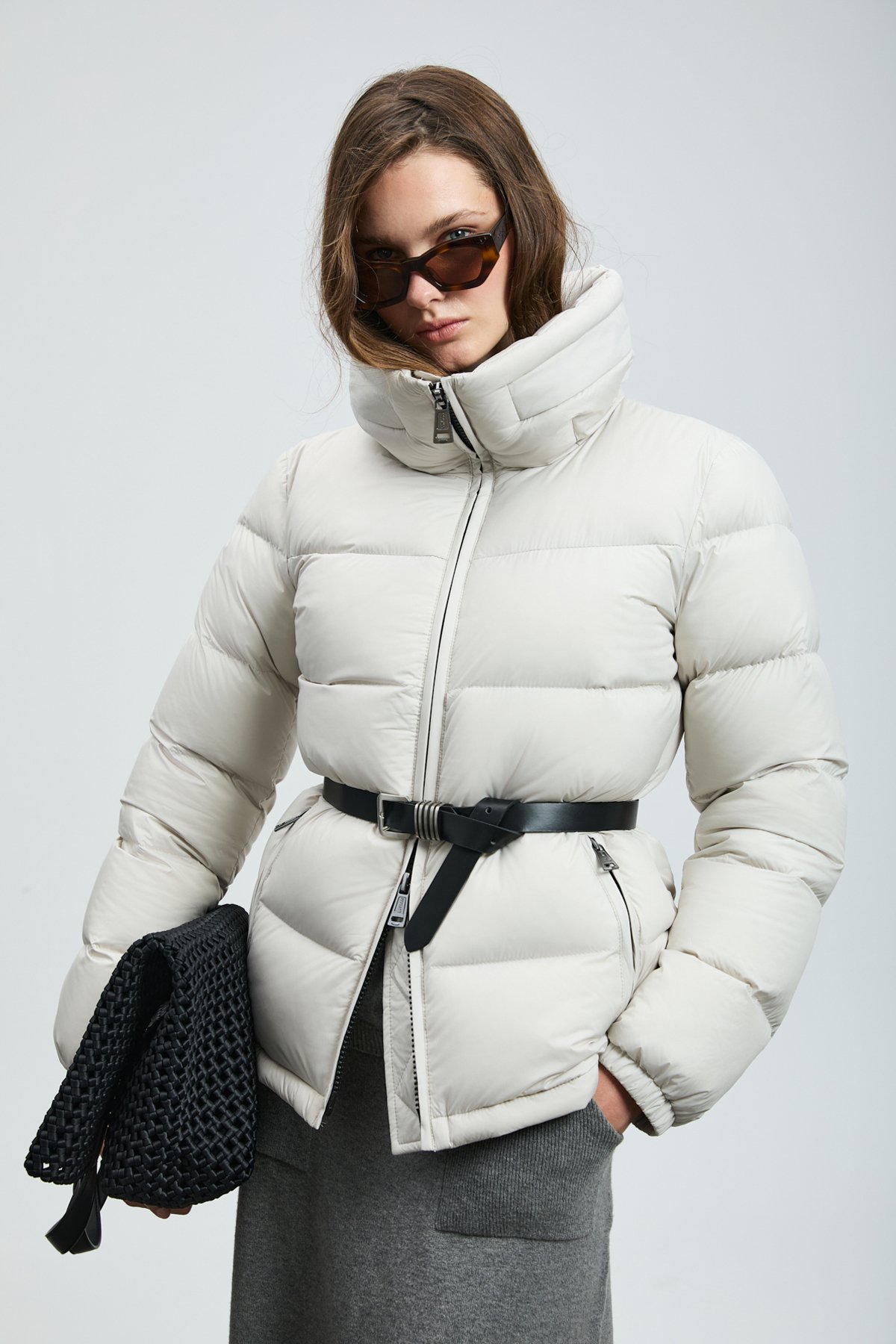 Kaztüyü Woman Coat Ecru - Lufian