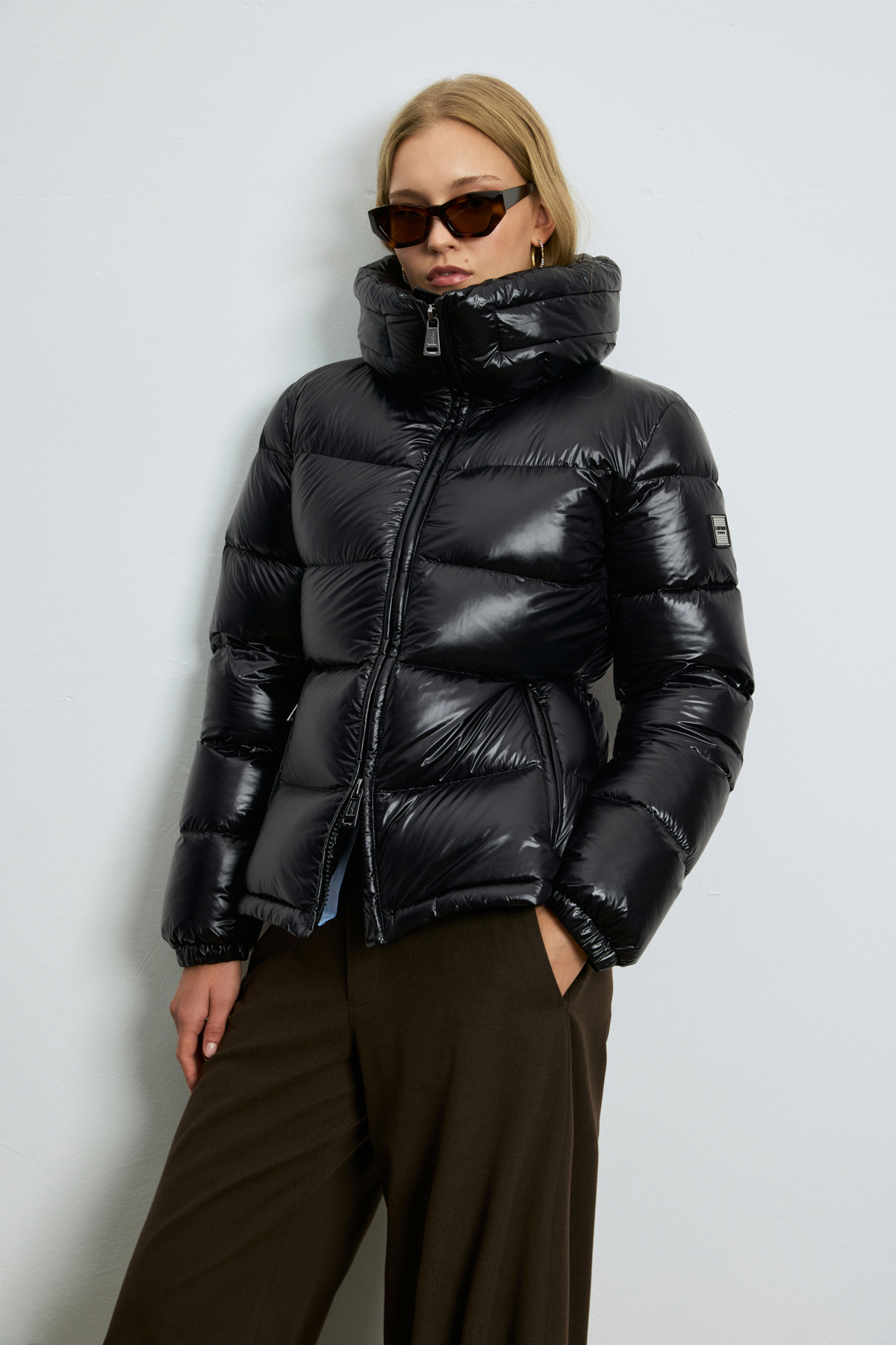Women's Down Jacket Black - LUFIAN (1)