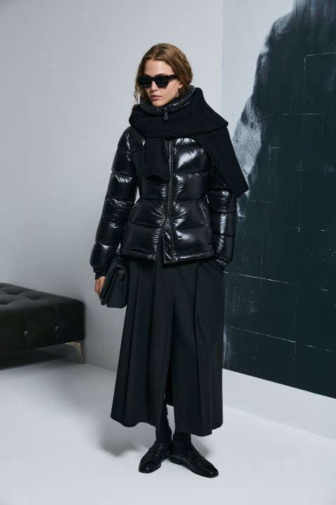 Flash Kaz Tüyü Kadın Mont Siyah - Lufian (1)