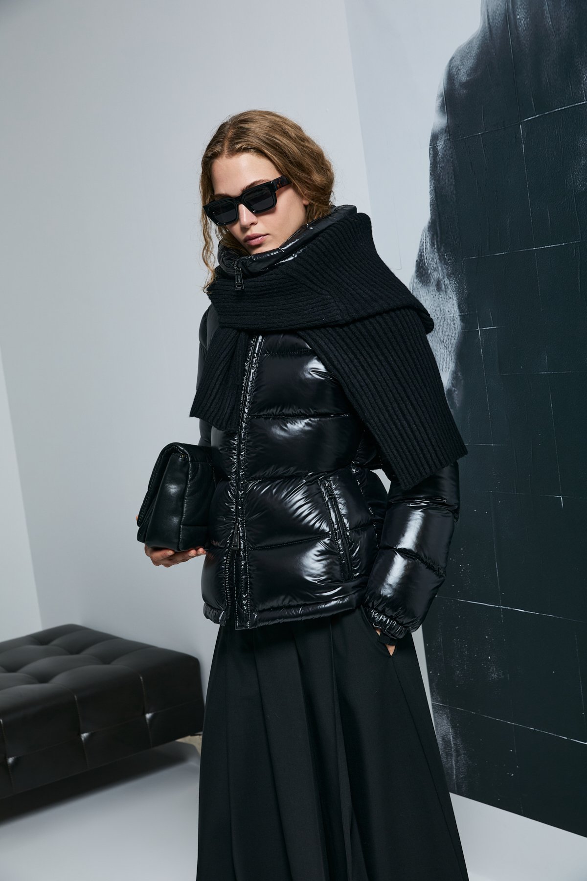 Kaztüyü Woman Coat Black - Lufian