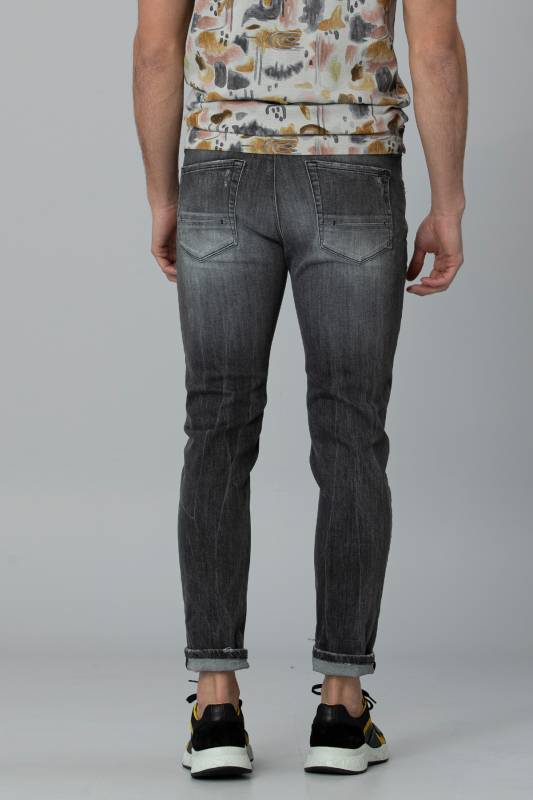 Floro Fashion Jean Erkek Pantolon Slim Fit Koyu Gri - 4