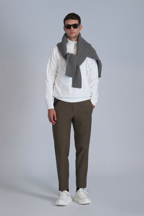 Focus Erkek Sweatshirt Kırık Beyaz - Lufian (1)