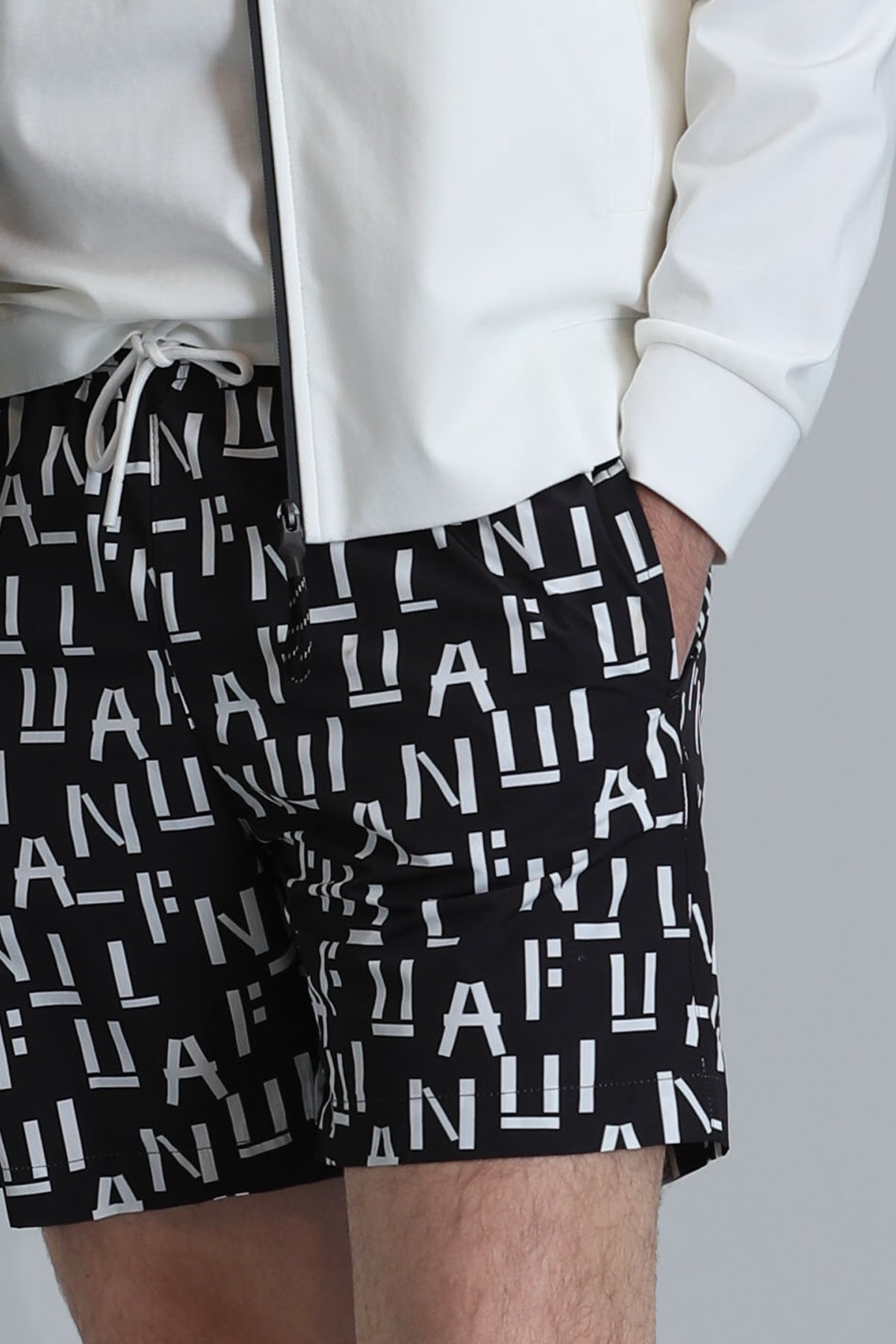 Font Erkek Deniz Şortu Siyah - Lufian (1)