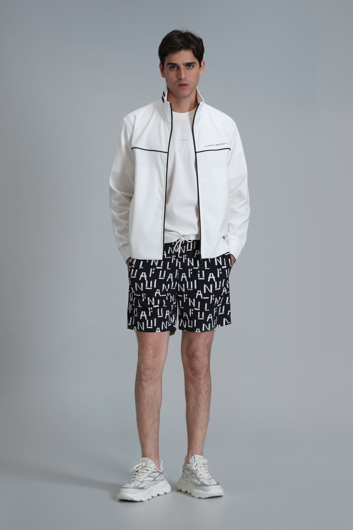 Font Erkek Deniz Şortu Siyah - Lufian