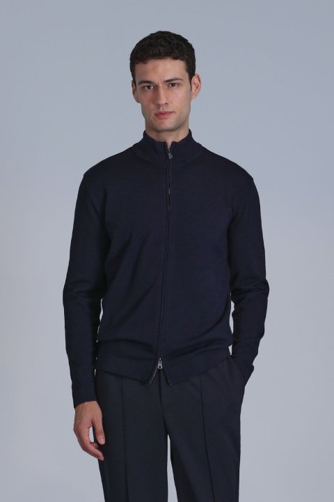Force Men's Cardigan Navy Blue - Lufian