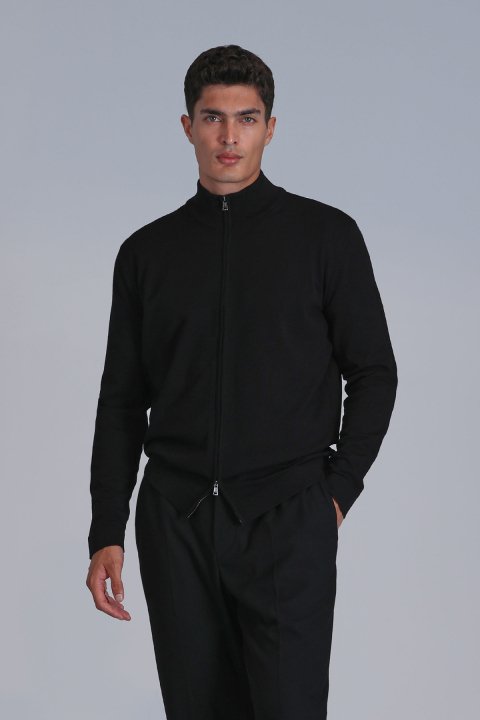 Force Male Cardigan Black - Lufian
