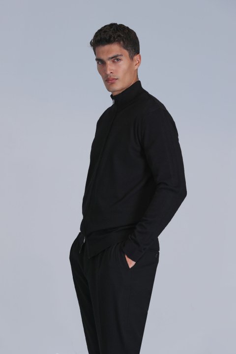 Force Male Cardigan Black - Lufian (1)