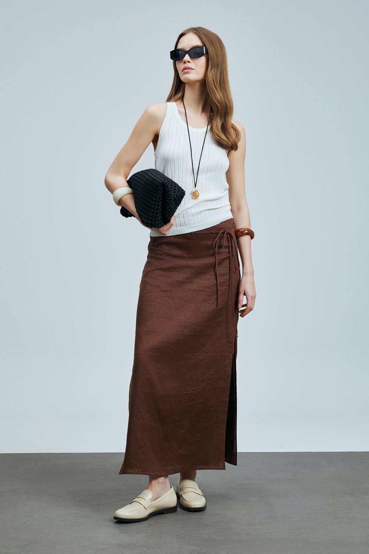 Fors Kadın Rayon Kazak Beyaz - Lufian (1)