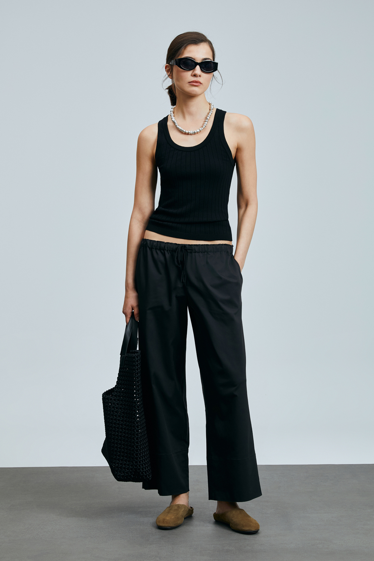 Fors Kadın Rayon Kazak Siyah - Lufian (1)