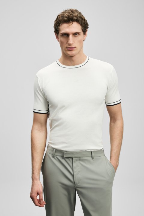 Foster Men's Coolmax® Sweater Off White - Lufian