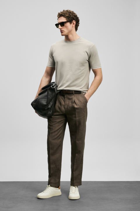 Foster Men's Coolmax® Sweater Sand - Lufian