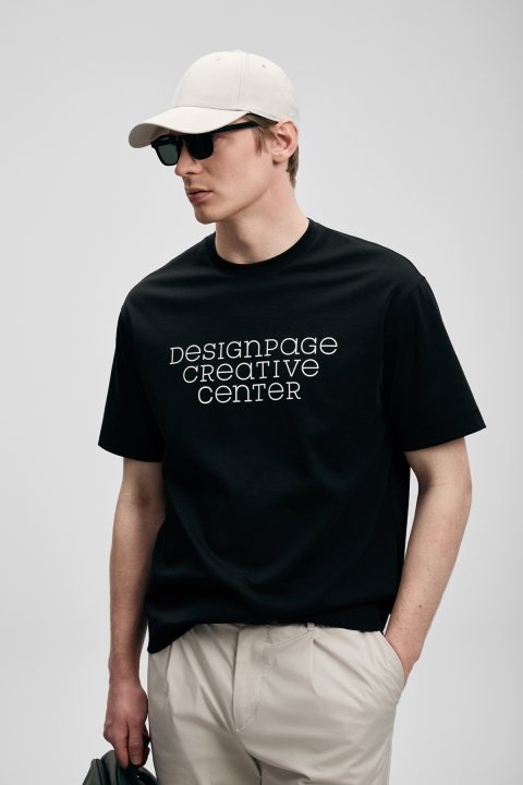Frank Modern Graphic T-Shirt Black - Lufian (1)