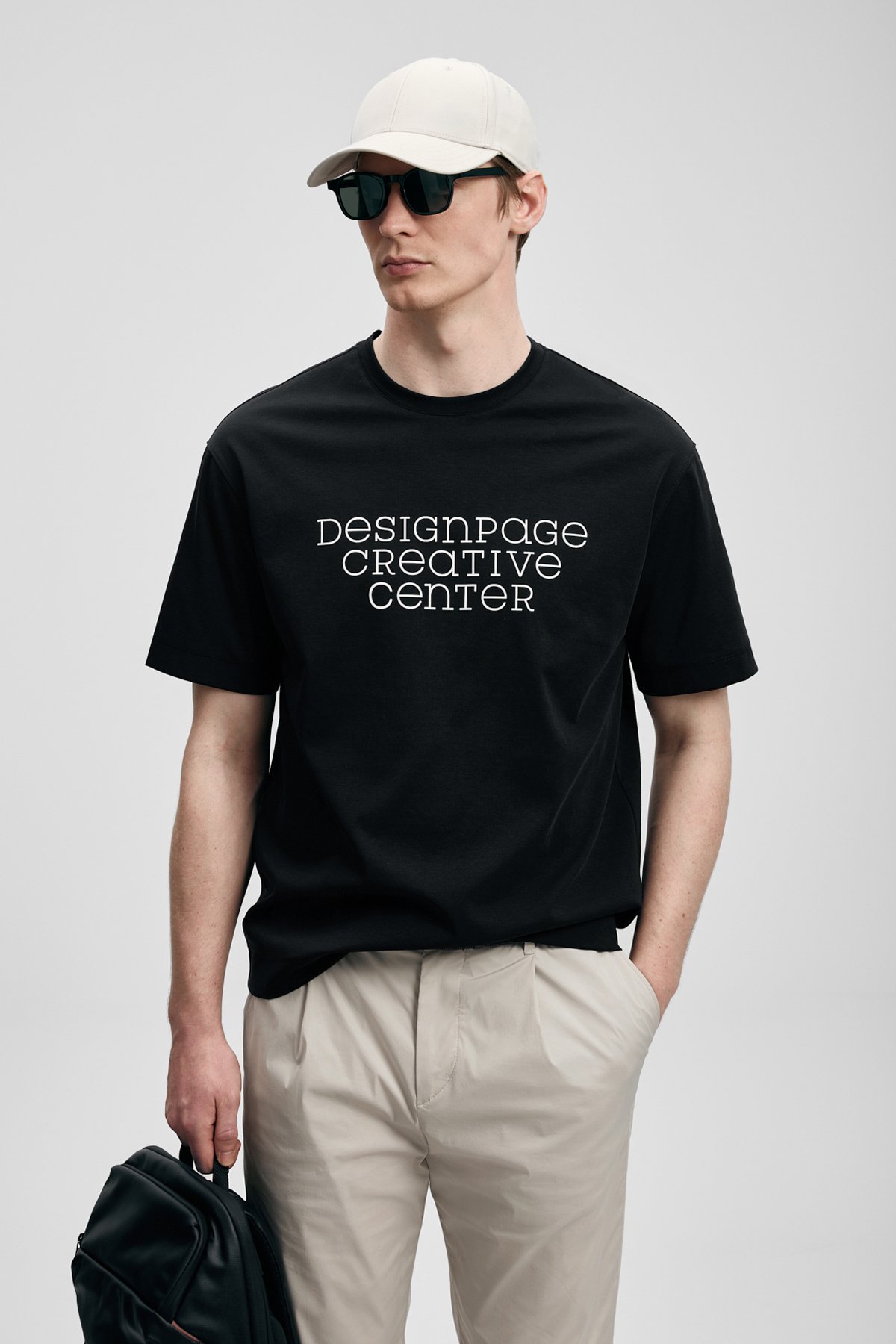 Frank Modern Graphic T-Shirt Black - LUFIAN