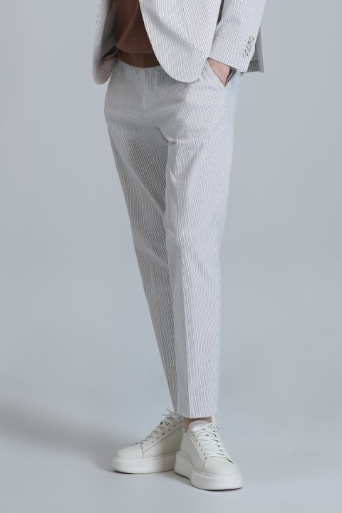 Frank Smart Mens Chino Pants Slım Fıt Beıge - Lufian (1)