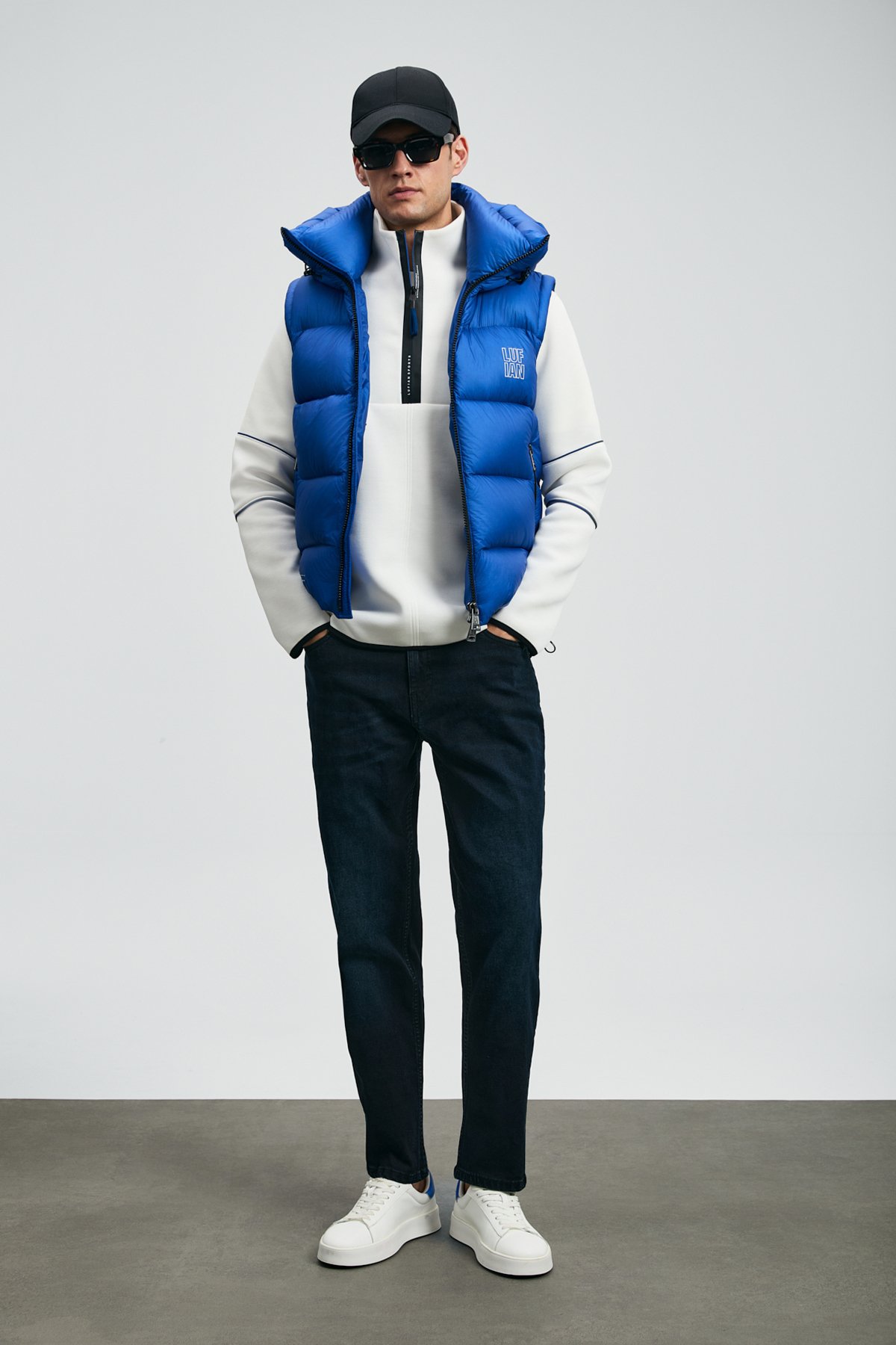 Franz Spor Jean Erkek Pantolon Straight Fit Mavi - Lufian